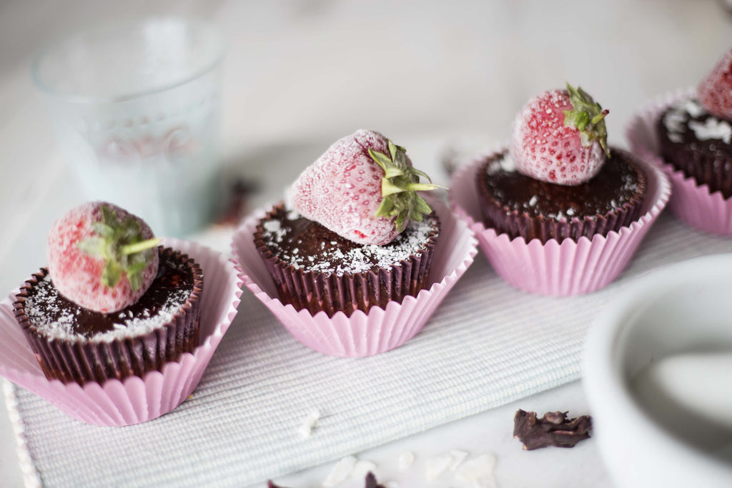 "Strawberry Cream " - Strawberry & Vanilla Cream Cupcakes