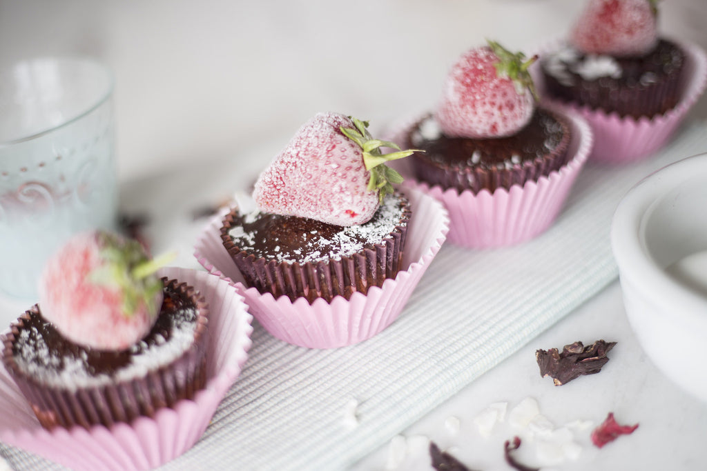 "Strawberry Cream " - Strawberry & Vanilla Cream Cupcakes